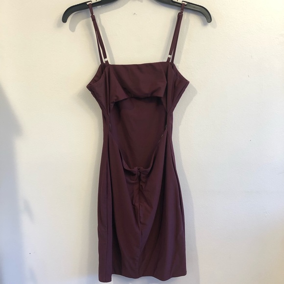 Tiger Mist Plum Solange Open Back Body-Con Dress - Picture 3 of 5